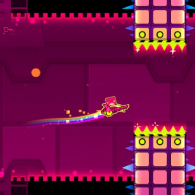 Geometry Dash Apk for Android 1 Geometry Dash gameplay on Android device